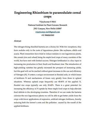 Illustration for article titled Re-engineering Rhizobium
